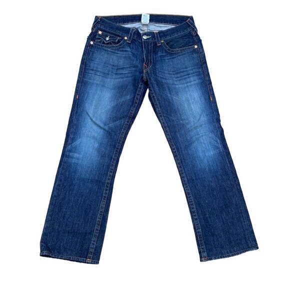 Vintage True Religion Jeans Size 33 RICKY Blue - Picture 6 of 6